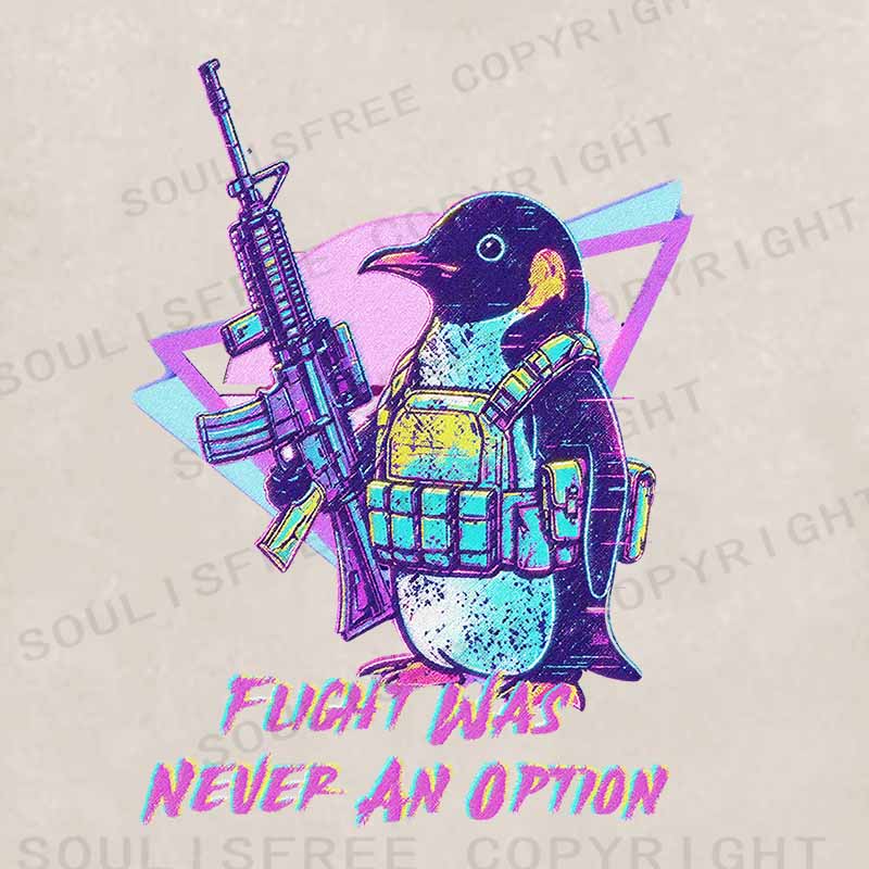 Soulisfree Flight Was Never An Option Washed Hoodie
