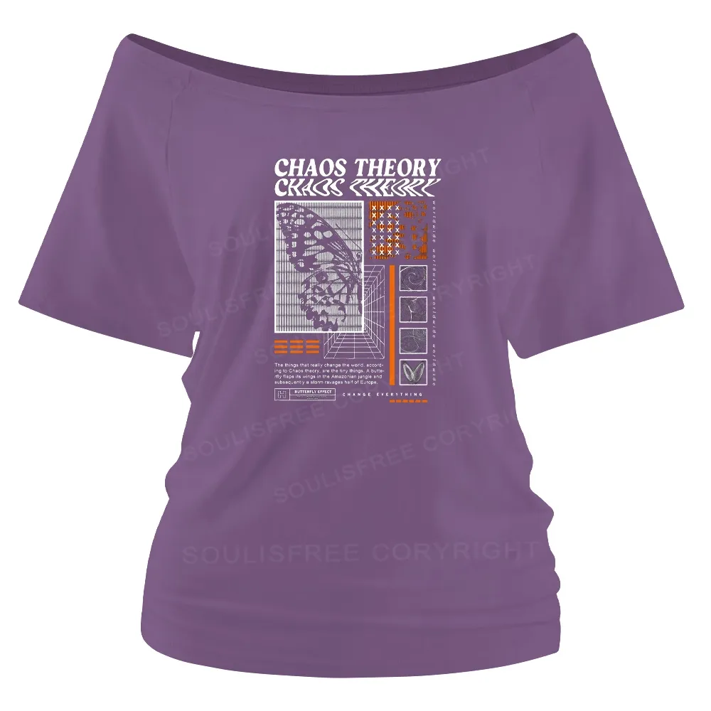 Designed Chaos Theory Off Shoulder Top