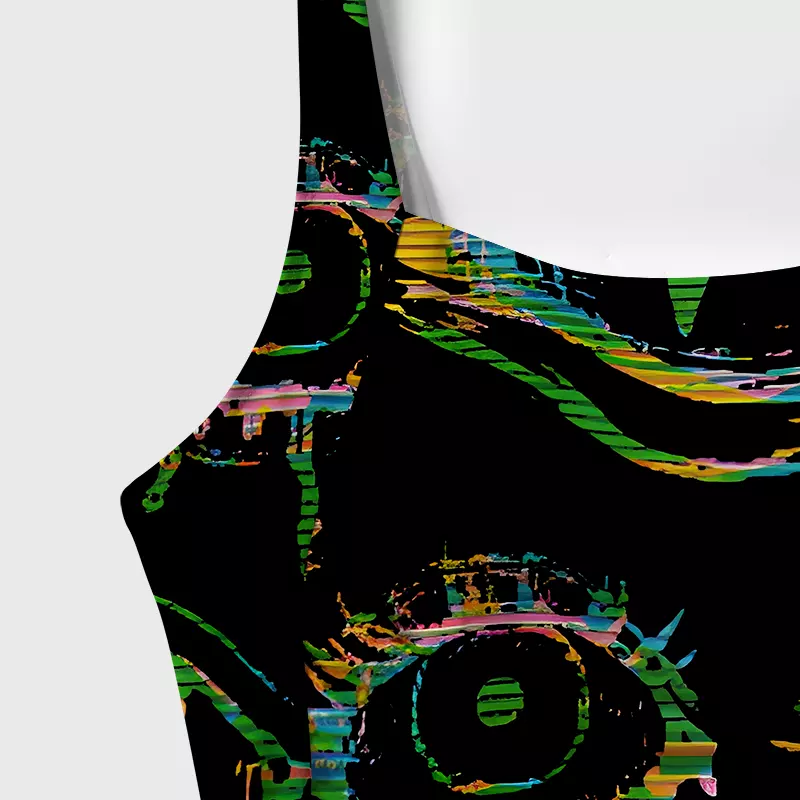Soulisfree Glitch Vision One‑Piece Swimsuit