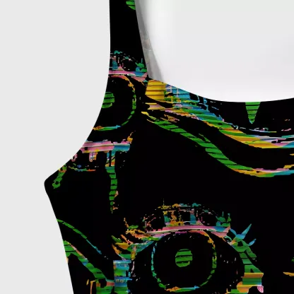 Soulisfree Glitch Vision One‑Piece Swimsuit