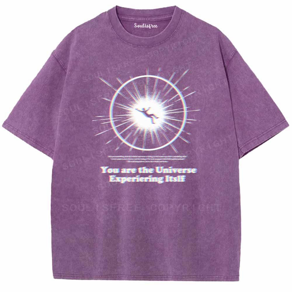 Soulisfree  You are the Universe Experiering Itslf Washed Tee