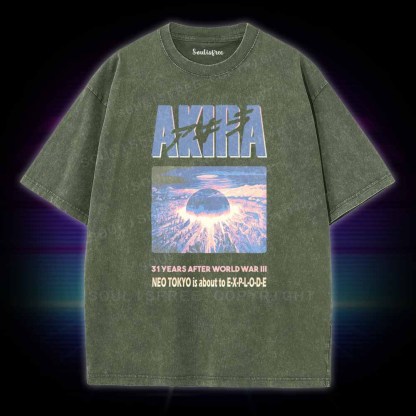 Soulisfree Neo Tokyo is about to explode Washed Tee