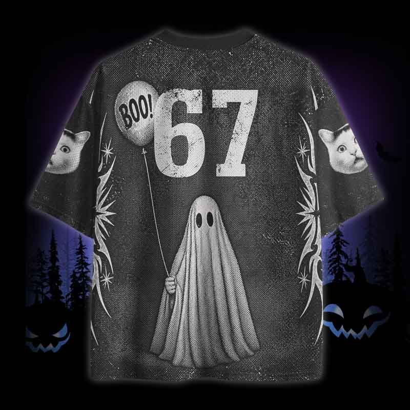 Soulisfree Spooked Cat Mesh Jersey