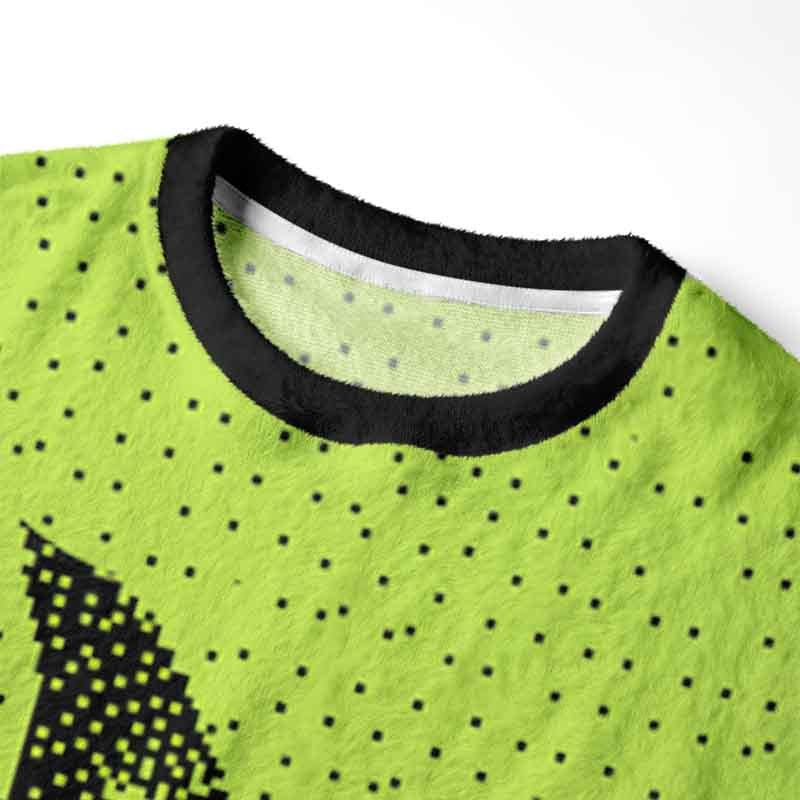 Soulisfree Pixel Wings Fuzzy Crewneck Sweater