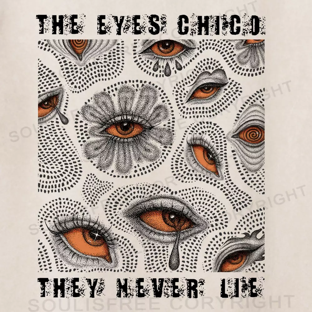 In the Eyes, There Is No Lie Washed Space T-shirt