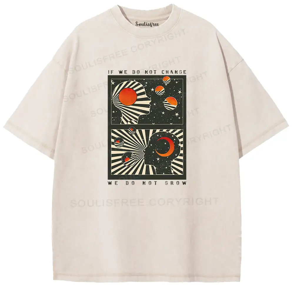 Self Growth Washed Space T-shirt