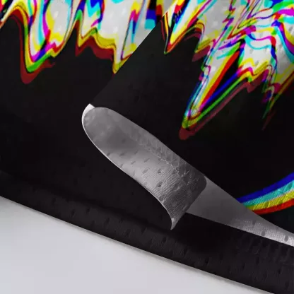 Chromatic Glitch Multi-Eye Mesh Jersey