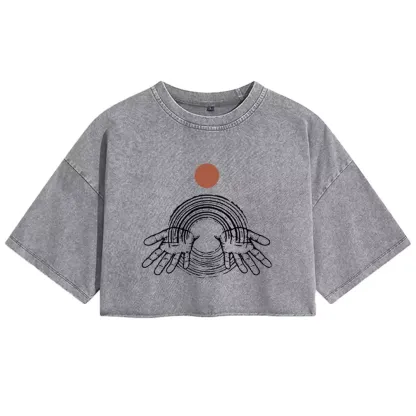 Hands of Creation Washed Crop T-shirt