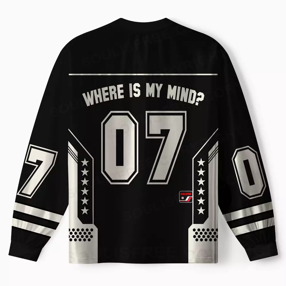 Personalized Where is My Brain Long Sleeve Jersey