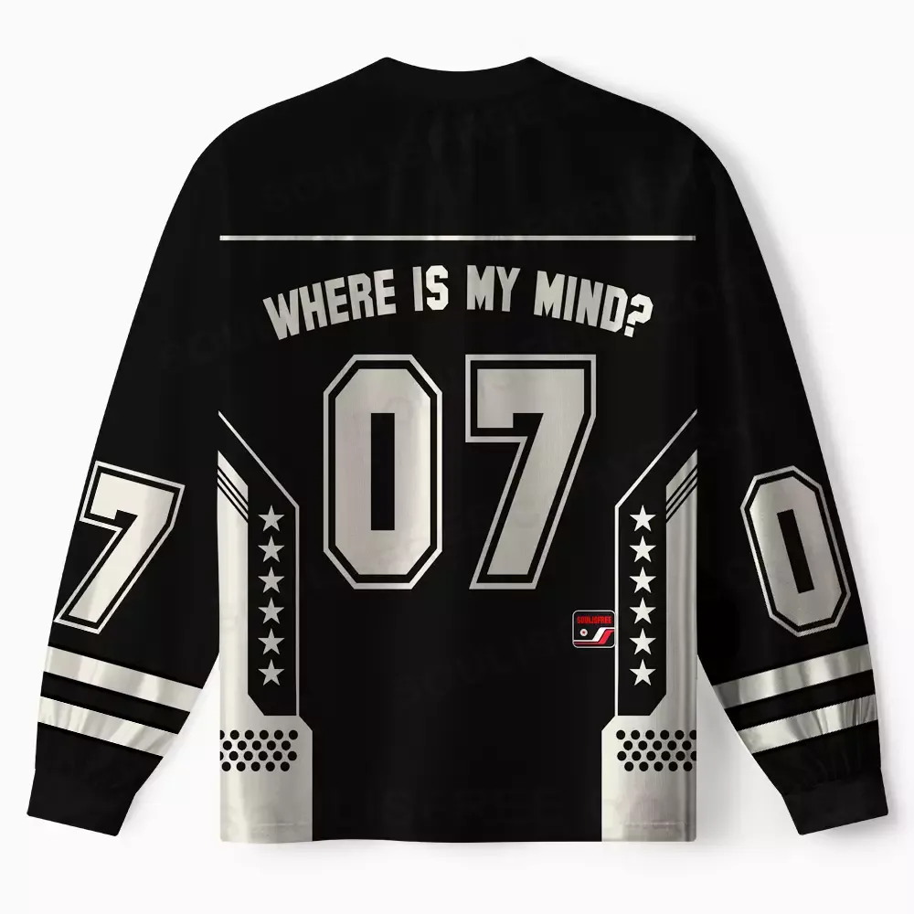 Personalized Where is My Brain Long Sleeve Jersey