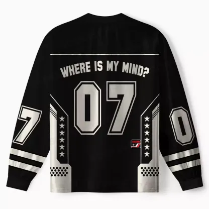 Personalized Where is My Brain Long Sleeve Jersey