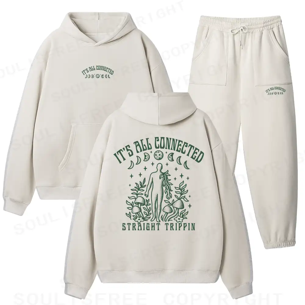 It’s All Connected Fleece Hoodie Set