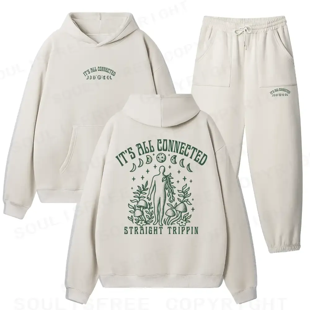 It’s All Connected Fleece Hoodie Set