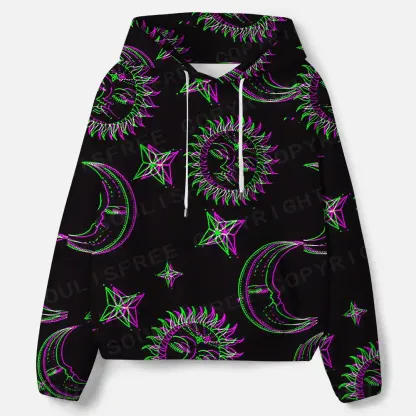 Neon Moon Magic All-Over Print Hoodie
