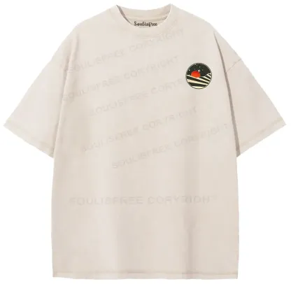 Self Growth Washed Space T-shirt