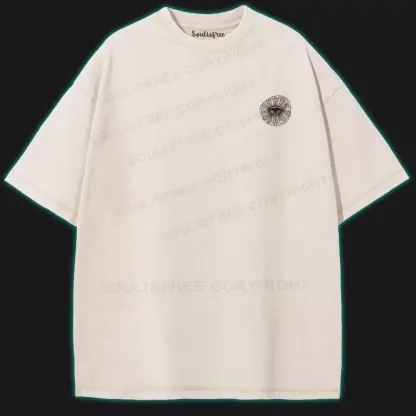 In the Eyes, There Is No Lie Washed Space T-shirt