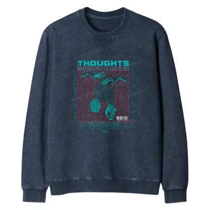 A Clash Of Ideas Regular Fit Washed Sweatshirt