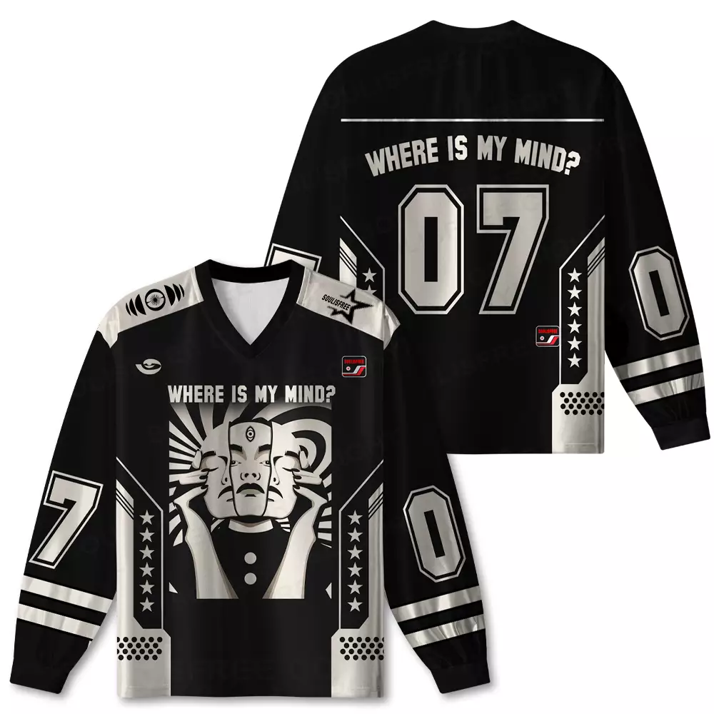 Personalized Where is My Brain Long Sleeve Jersey