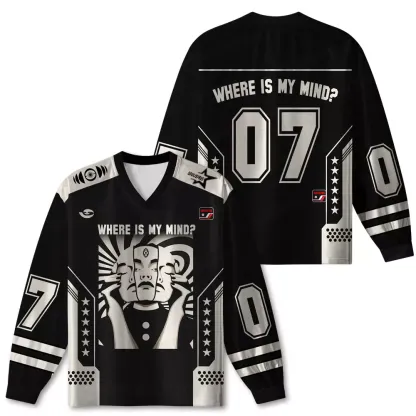 Personalized Where is My Brain Long Sleeve Jersey