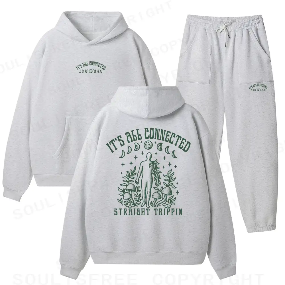 It’s All Connected Fleece Hoodie Set