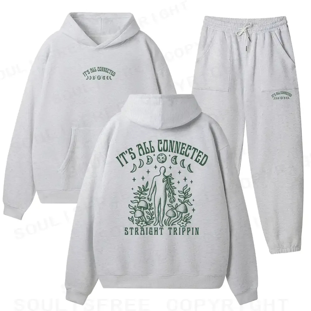 It’s All Connected Fleece Hoodie Set