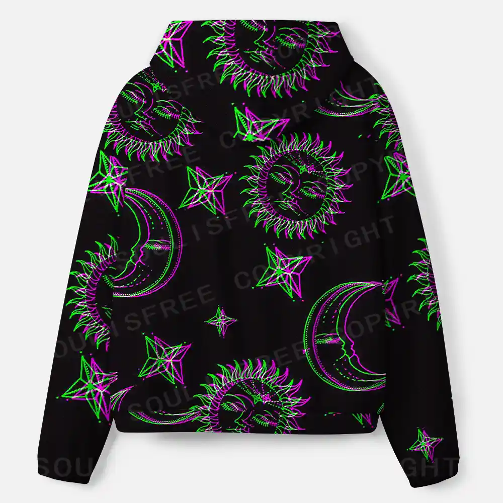 Neon Moon Magic All-Over Print Hoodie