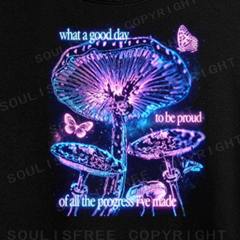 Soulisfree What A Good Day Crop Tee