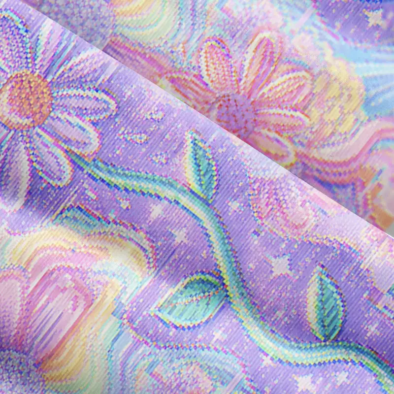 Soulisfree Holographic Rainbow Garden Boho Maxi Dress