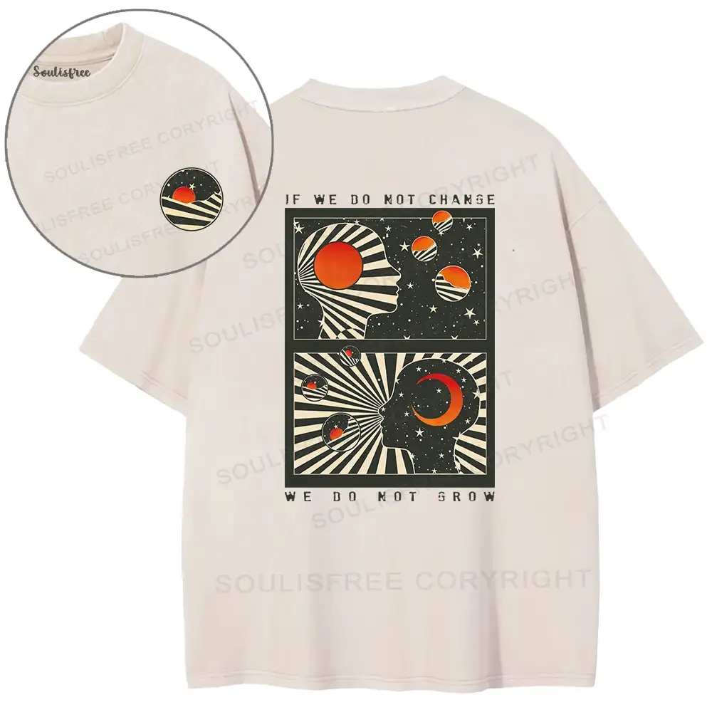 Self Growth Washed Space T-shirt