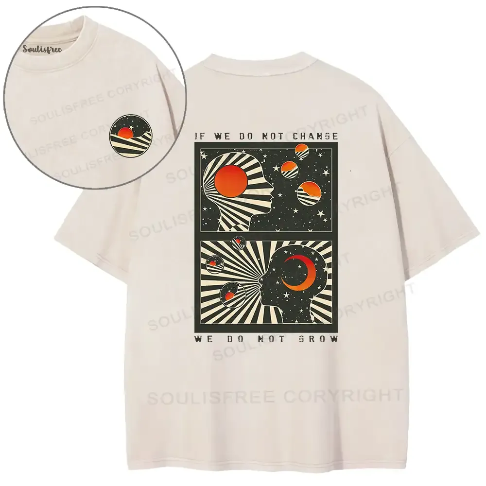 Self Growth Washed Space T-shirt