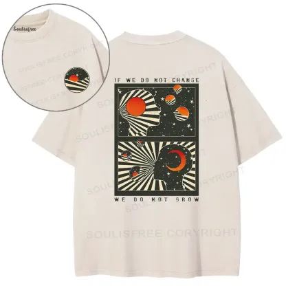 Self Growth Washed Space T-shirt