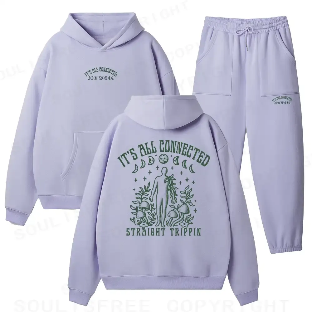 It’s All Connected Fleece Hoodie Set