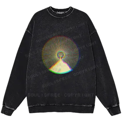 Tree of Light Washed Sweatshirts