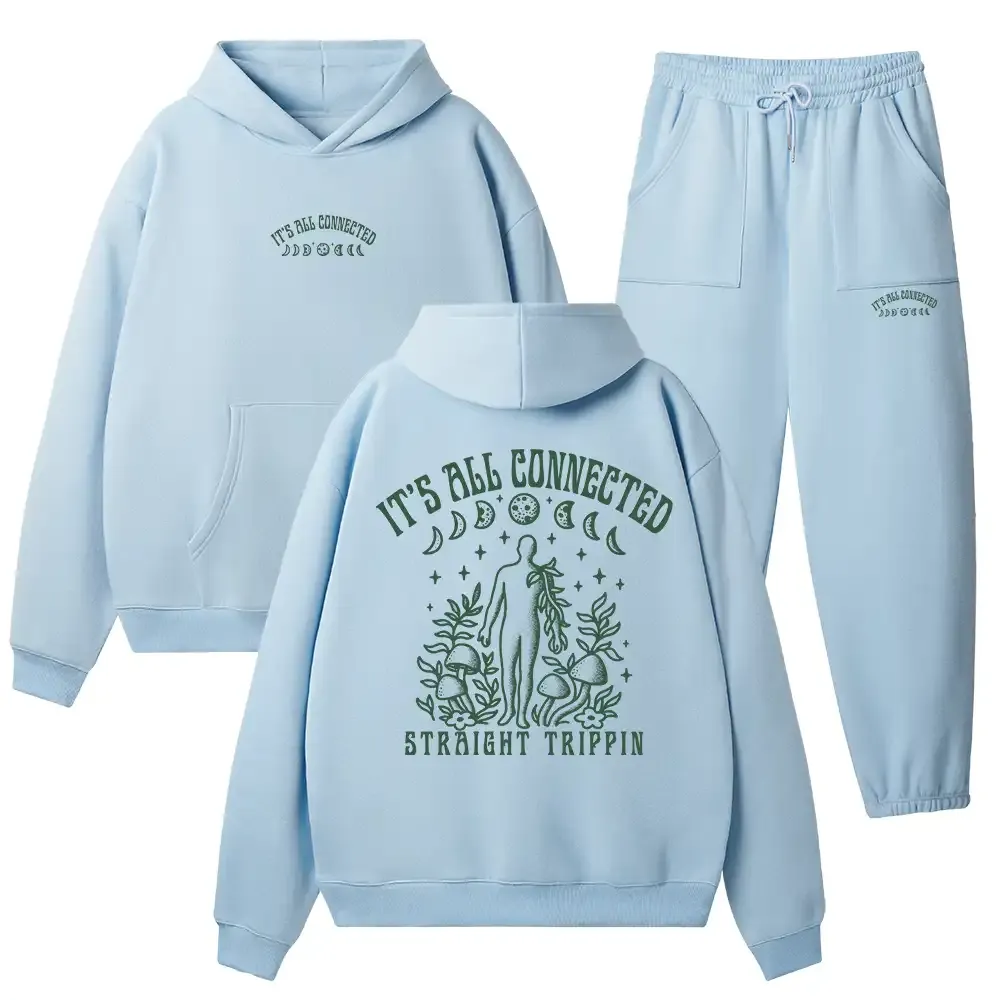 It’s All Connected Fleece Hoodie Set