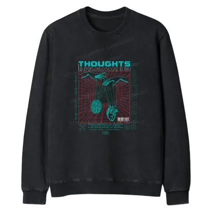 A Clash Of Ideas Regular Fit Washed Sweatshirt