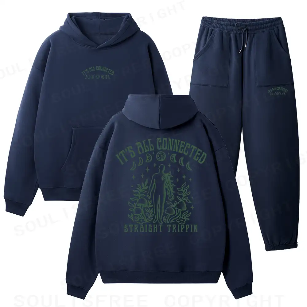 It’s All Connected Fleece Hoodie Set
