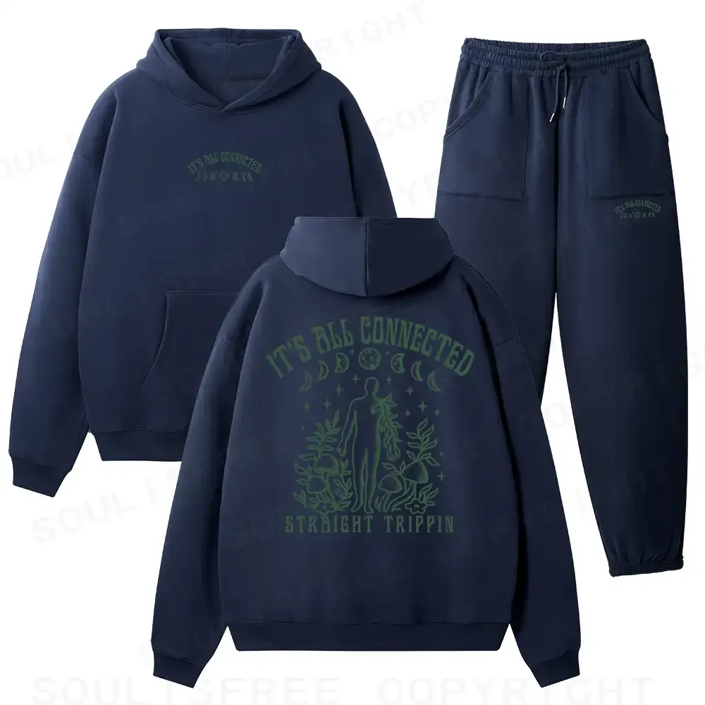 It’s All Connected Fleece Hoodie Set