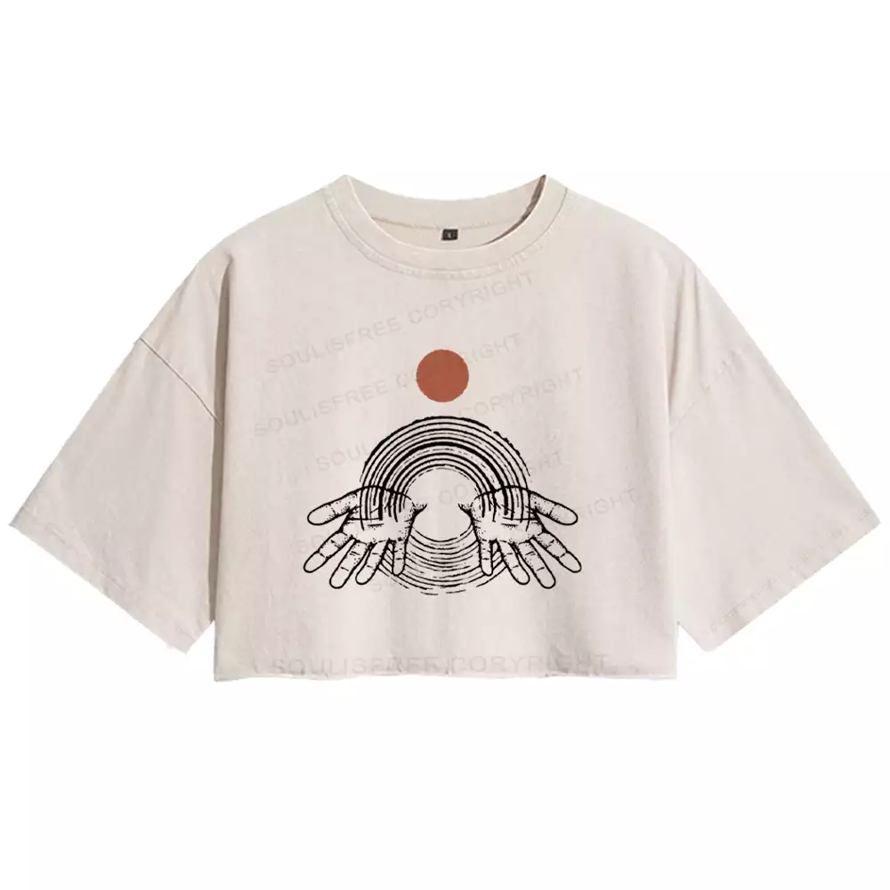 Hands of Creation Washed Crop T-shirt