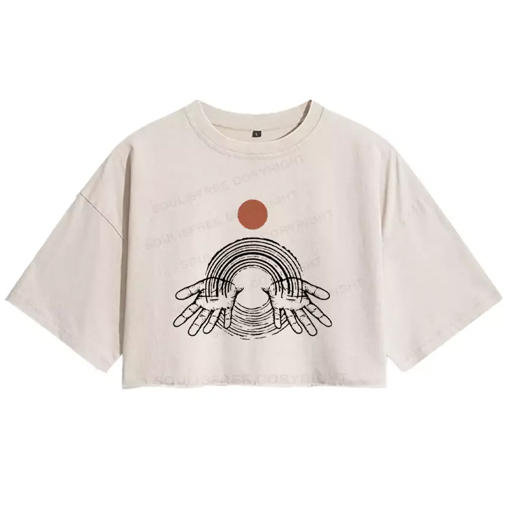 Hands of Creation Washed Crop T-shirt