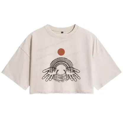 Hands of Creation Washed Crop T-shirt