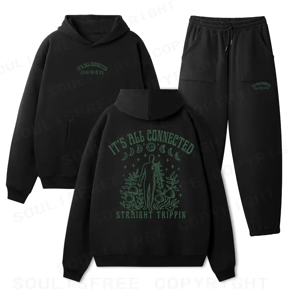 It’s All Connected Fleece Hoodie Set