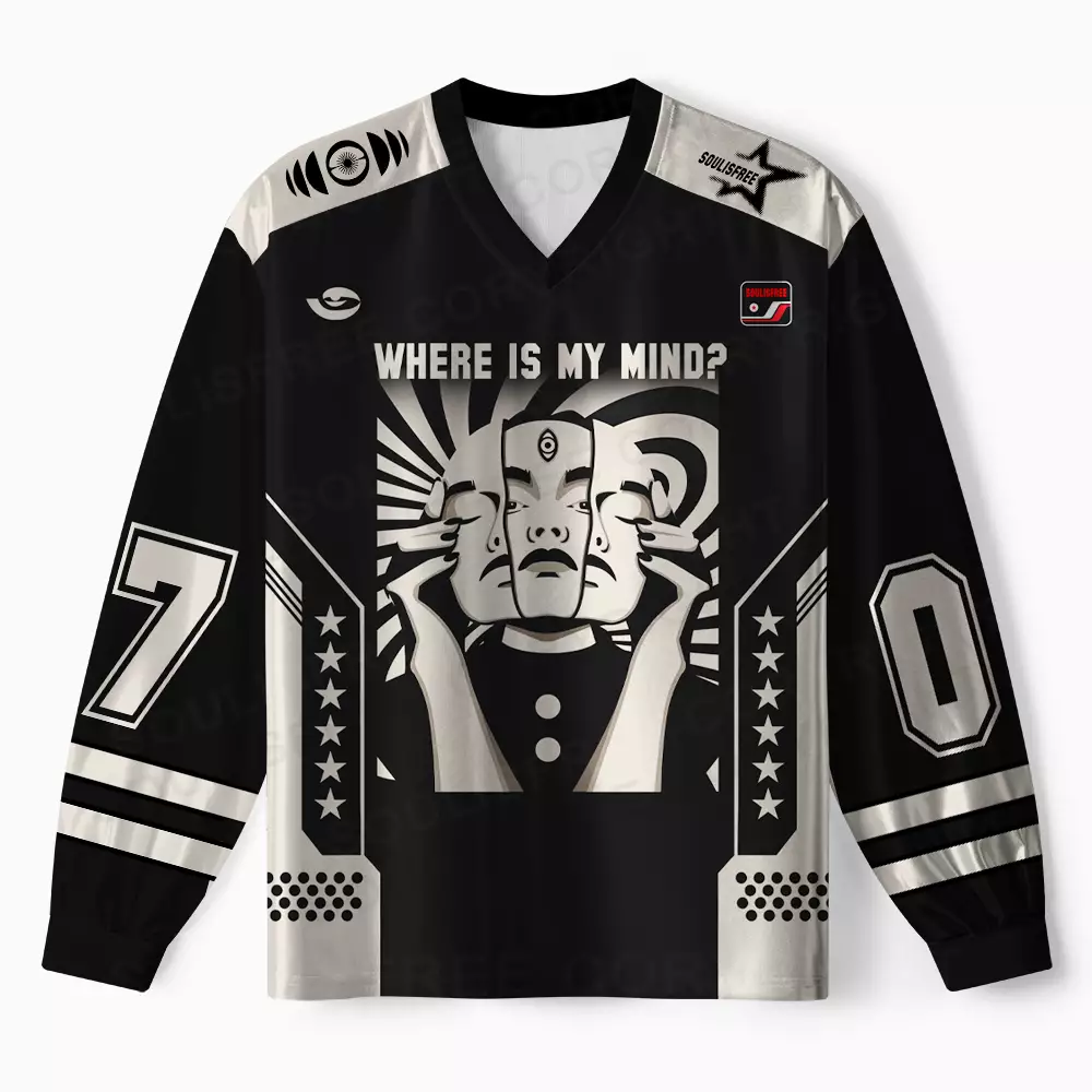 Personalized Where is My Brain Long Sleeve Jersey