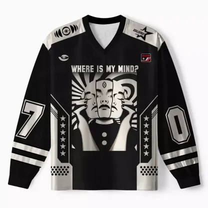 Personalized Where is My Brain Long Sleeve Jersey