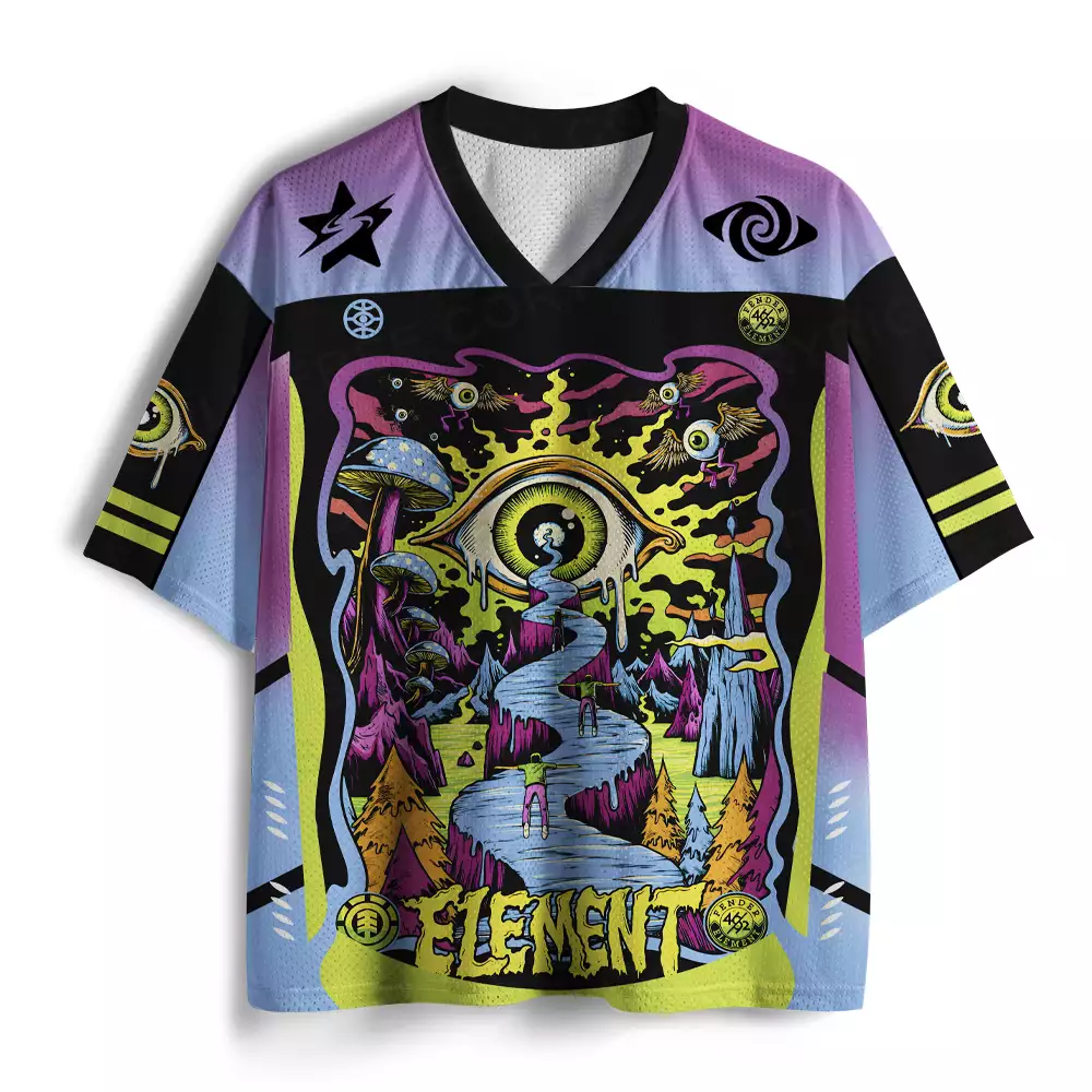 Psychedelic Elements Mesh Jersey