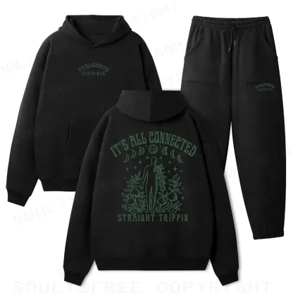It’s All Connected Fleece Hoodie Set