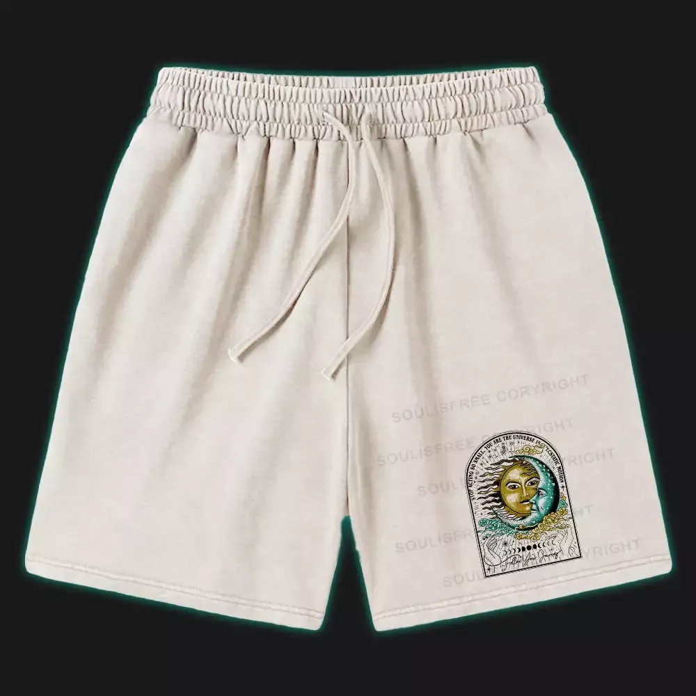 Designed Follow Your Journey Washed Shorts