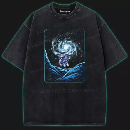Voyager of the Void Washed Space T-shirt