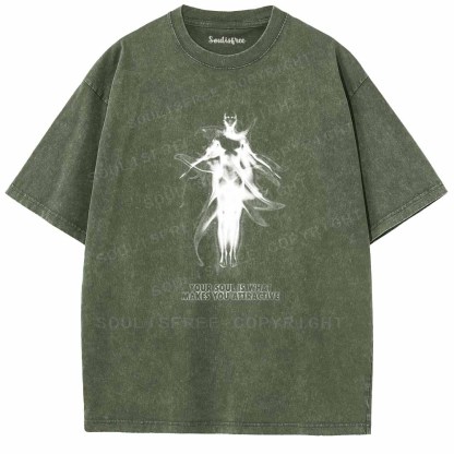 Soulisfree YOUR SOULIS WHAT MAKES YOU ATTRACTIVE Washed Tee