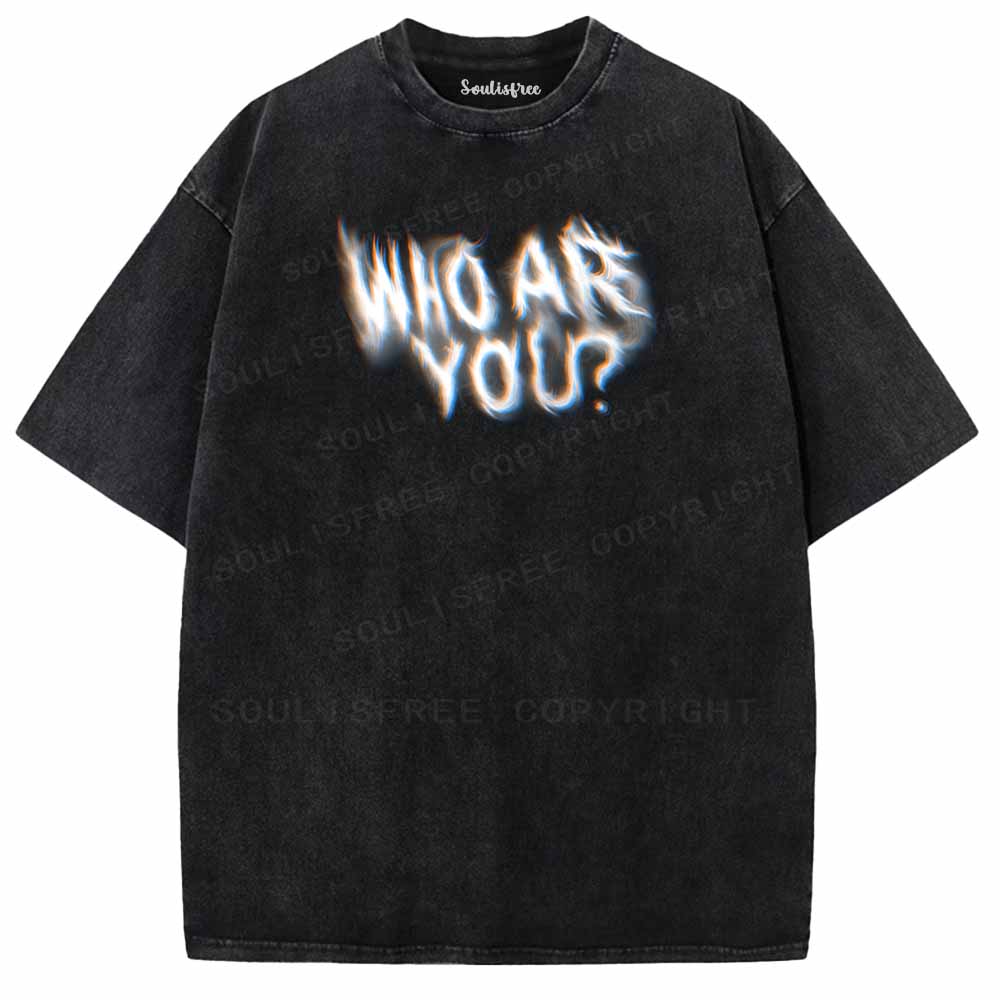 Soulisfree  WHO ARE YOUWashed Tee