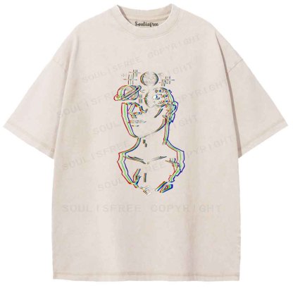 Soulisfree Planetary Mindscape Washed Tee